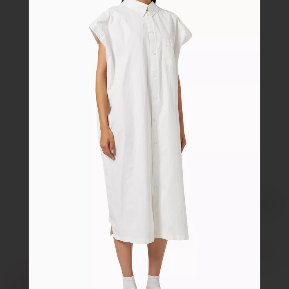Balenciaga Authentic Poplin White Dress